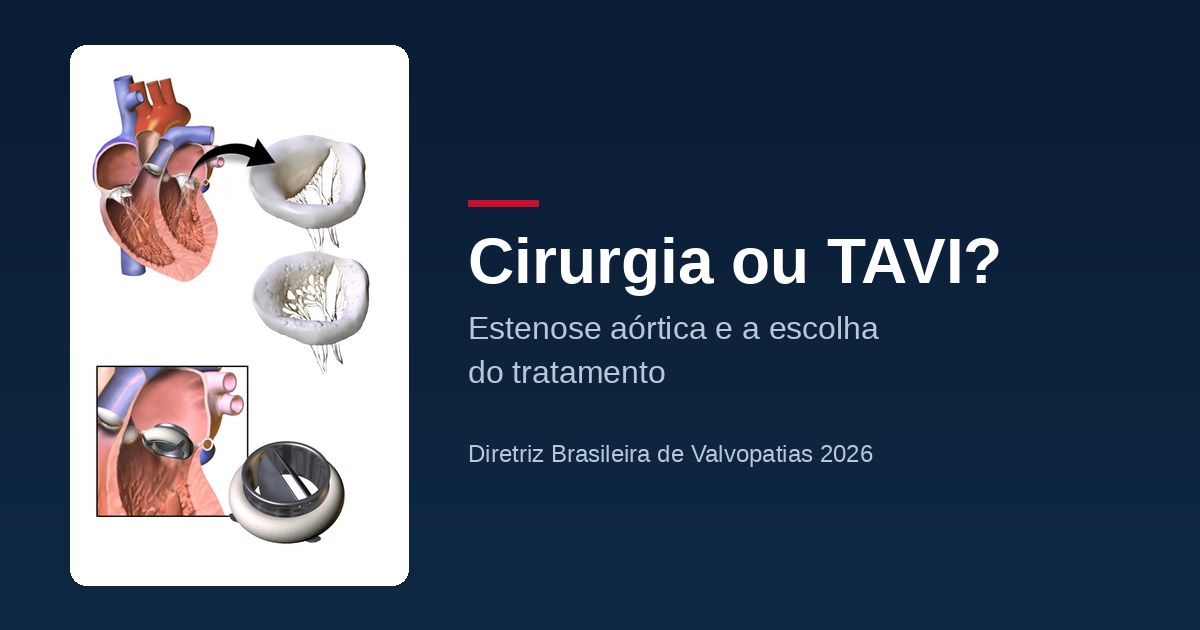 Cirurgia ou TAVI? O que a nova diretriz brasileira diz